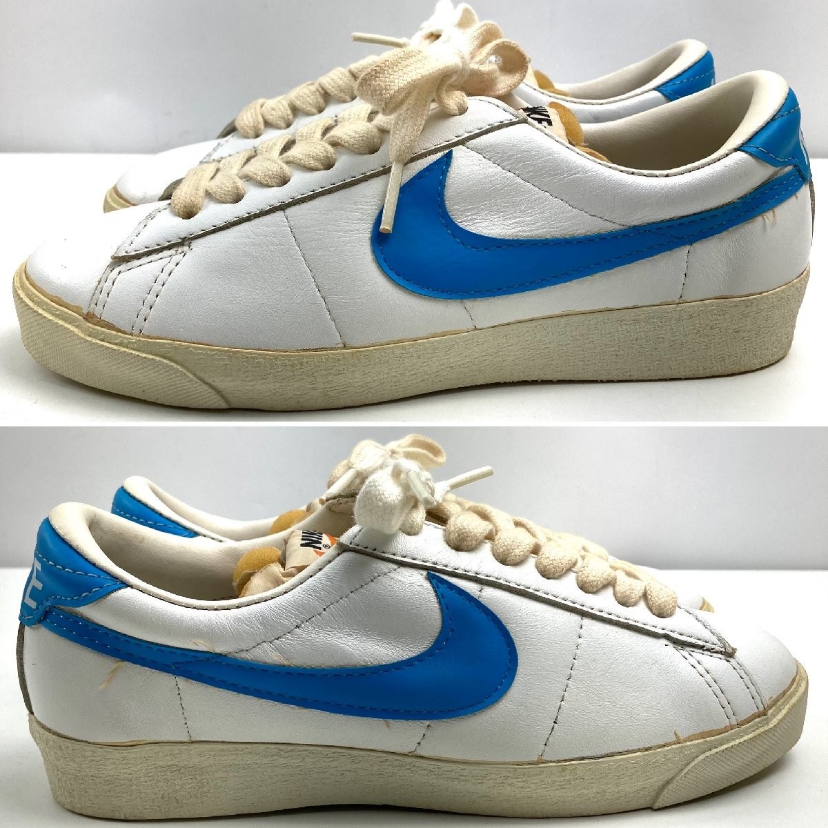 Nike Forest Hills White x Blue US4 Made in Japan Vintage Used