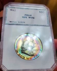 1962 PR64 Franklin Half Dollar, Gem BU, MONSTER OF MONSTERS.