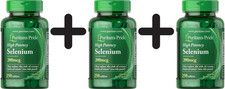 3 x Puritans Pride Selenium, 200mcg - 250 tablets (55,99 EUR/kg)