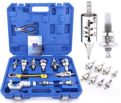 WK-T800T Hole Punching Tool Copper Pipe Tee Pipe Branch Pipe Reaming Tool 