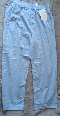Calvin Klein Pyjamahose Herren Blau Kariert Sommerhose