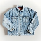 Bronco Jeans Denim Trucker Jacket Size XL Jean Jacket Made In Mexico Fades — photo 1