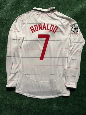 Cristiano Ronaldo ManUnited Jersey 2003 long sleeve Third Kit Size