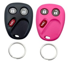 Replacement Key Fob Shell Keyless Entry Remote Car Key Fob Case Black  Pink