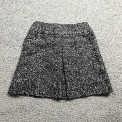 Exact Change Skirt Womens 5 Gray Chevron Herringbone Pencil Mini