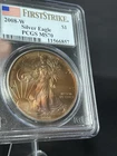 2008-W Burnished American Silver Eagle PCGS MS70 Beautiful Toner! WOW Is Right!