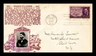 DR JIM STAMPS US JOSEPH PULITZER FDC SCOTT 946 CROSBY PHOTO CACHET COVER
