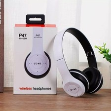 Wireless Bluetooth Headphones W/Noise Cancelling Over-Ear Earphones 5.1 P47 Gift