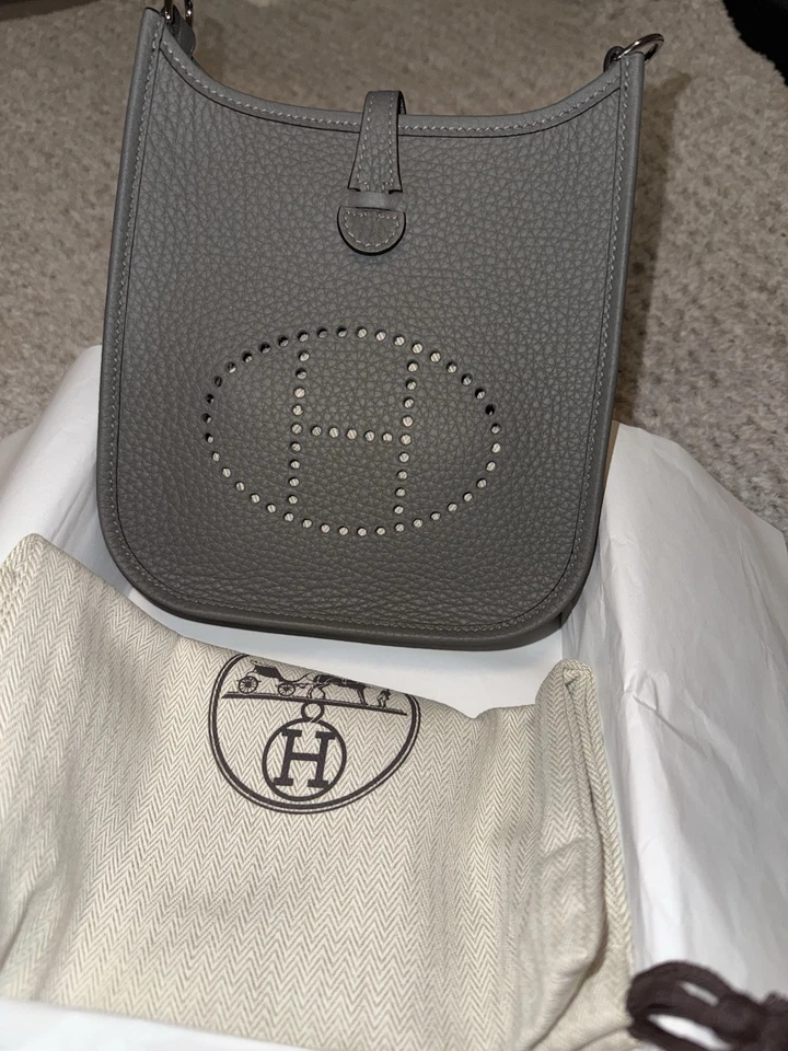 New Hermes Evelyne 16 Amazone Bag (2024) TPM Mini Noir Black Palladium Hardware - Image 3 of 3