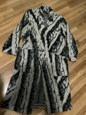 90s Vintage I.B Diffusion Long Cardigan Abstract Wool Mohair Sweater