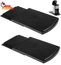Handy Sliding Tray Mat for Coffee Maker & Kitchen Appliances - 2 Sets