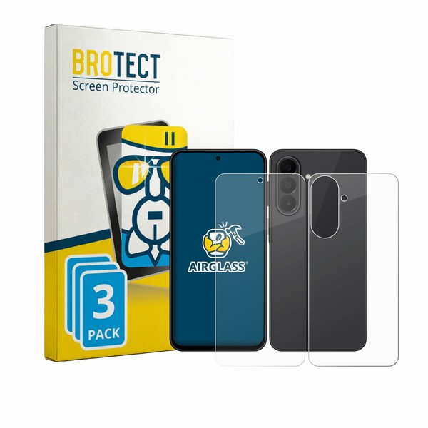 3X Panzerfolie Schutzglas Samsung Galaxy A27 5G (Display+RüCkseite)-image