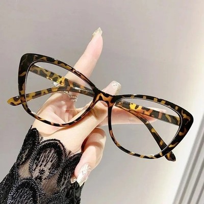 Cat Eye Blue Light Blocking Reading Glasses Women Clear Lens Presbyopic Glasses