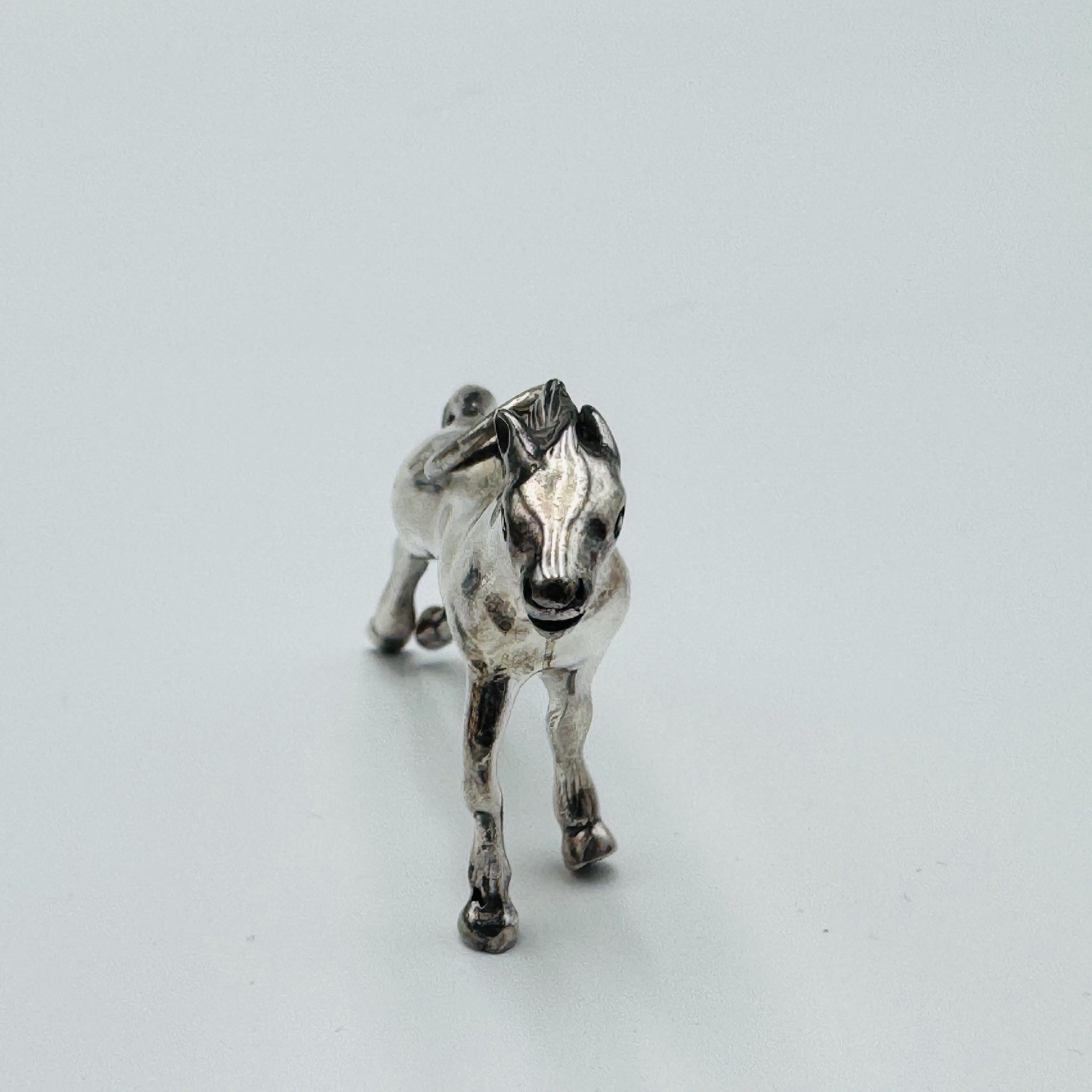 Sterling Silver Solid Horse Pendant Stallion 20 g… - image 6