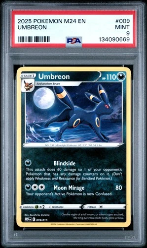 2025 POKEMON M24 EN-MCDONALD'S COLLECTION #009 UMBREON PSA 9