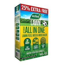 Westland Aftercut All In One Lawn Feed, Weed & Moss Killer 80m2+25% Extra Free