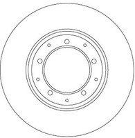 2X TRW Bremsscheibe DF6905 FüR Landrover Defender L316 Station Wagon L315 Pick