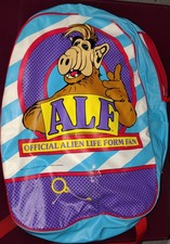 Rare Vintage USED ALF Talking Backpack NON WORKING 1987