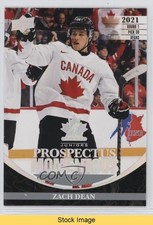 2023 Upper Deck Team Canada Juniors Prospectus Momentous Zach Dean READ 9jn