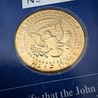 The JOHN F. KENNEDY Half Dollar Double Dated 1960-1985 Covered in Pure 24K Gold — photo 3