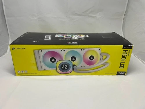 Corsair iCUE H150i LCD Weiß – 360mm RGB AIO CPU Wasserkühlung – Intel/AMD