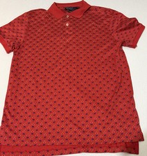 VTG Polo Ralph Lauren Men’s Medium All Over Print Equestrian Shirt Made In USA