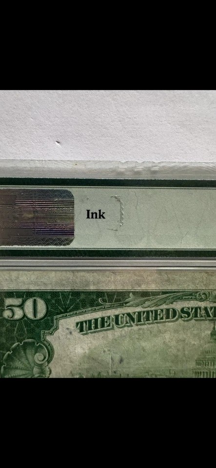 1929 $50 Federal Reserve Bank Note (FRBN) Chicago PMG 30 Very Fine Legal Tender - Image 3 of 3