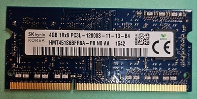 SK Hynix 4GB DDR3L-1600 SO-DIMM 1Rx8 PC3L-12800S HMT451S6BFR8A Laptop RAM