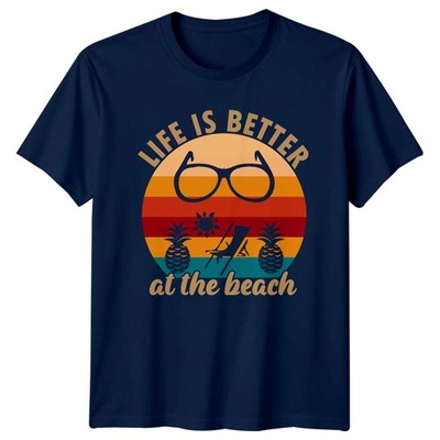 Das Leben ist besser am T-Shirt Strandleben Sommer Sommer Urlaub Geschenk für Ihn