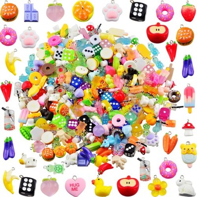Cmidy Keychain Charms Bulk 30pcs mixed Cute 3D Bracelet Medium, Mix Random
