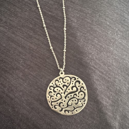 Silpada Cut Above Necklace 925 Sterling Silver Filigree Bead Chain N2328