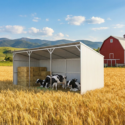 #ad 25x12 Galvanized Steel Farm Livestock Shed Building Heavy Duty Equipment Shelter $2999.00