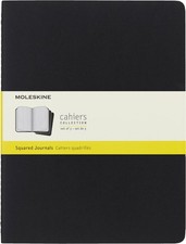 Journal Soft Cover Ruled Black 5" x 8.25" 80 Pages Set of 3