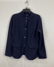 Banana Republic Mens Navy Solid Casual Blazer Jacket Medium