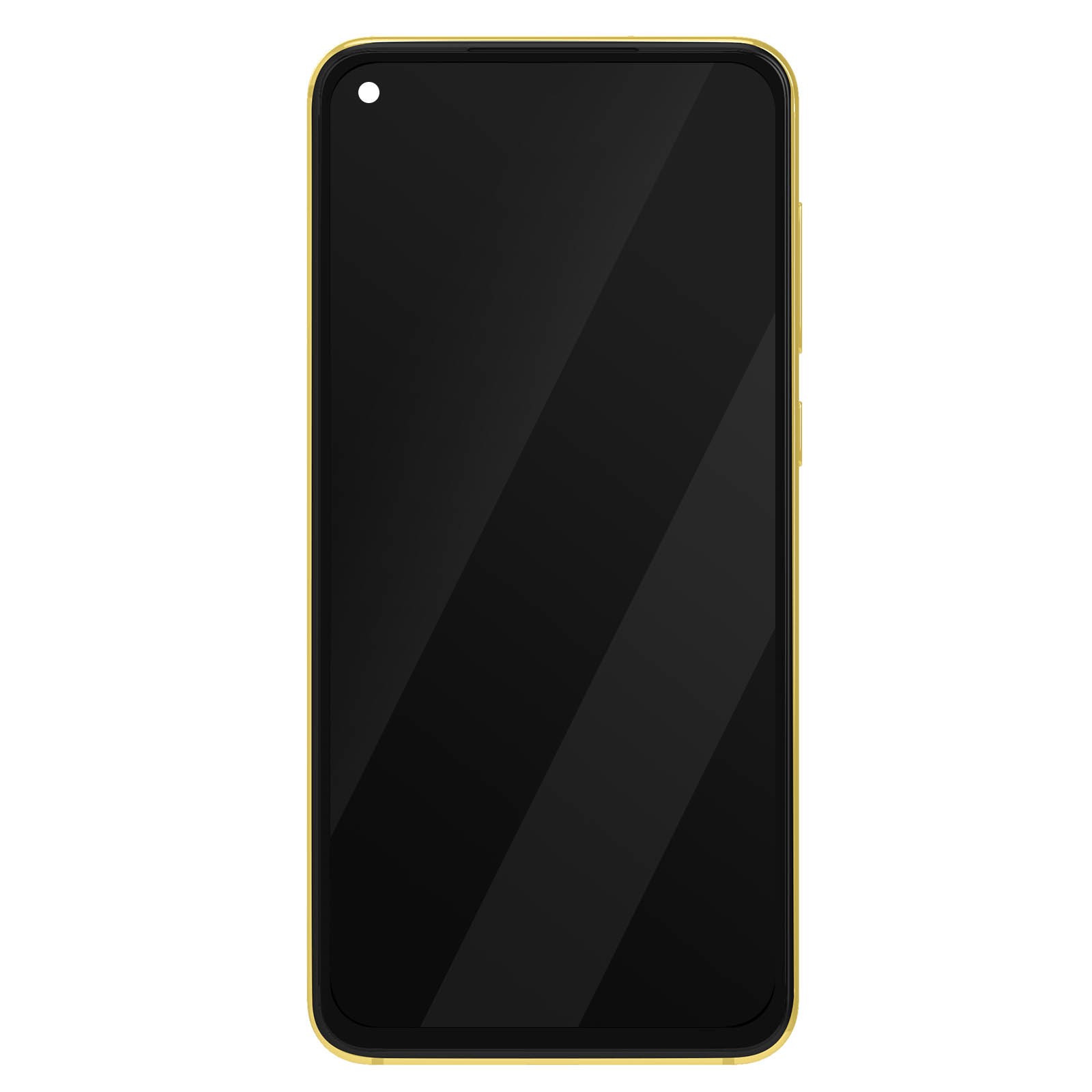 Ecran LCD Xiaomi Mi 11 Lite 5G haute sensibilité avec vitre tactile et coque jaune