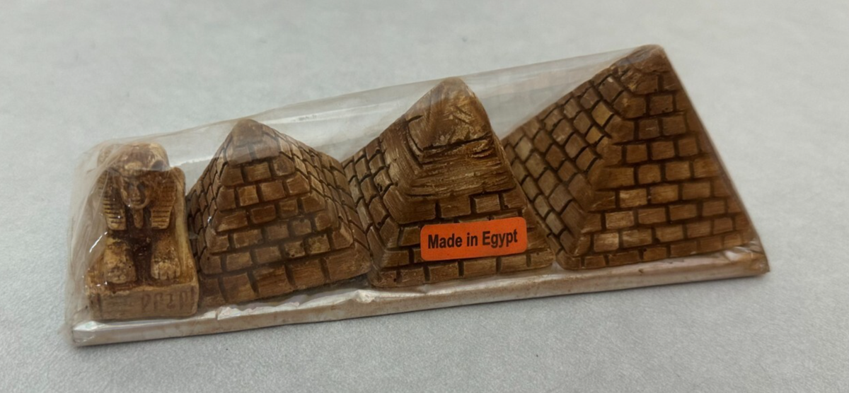 Made in Egypt Souvenir - 3 Pyramids Plus Sphinx Gift Set
