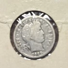 1914 D  BARBER SILVER DIME 10C Tough Date Full Liberty See Photos