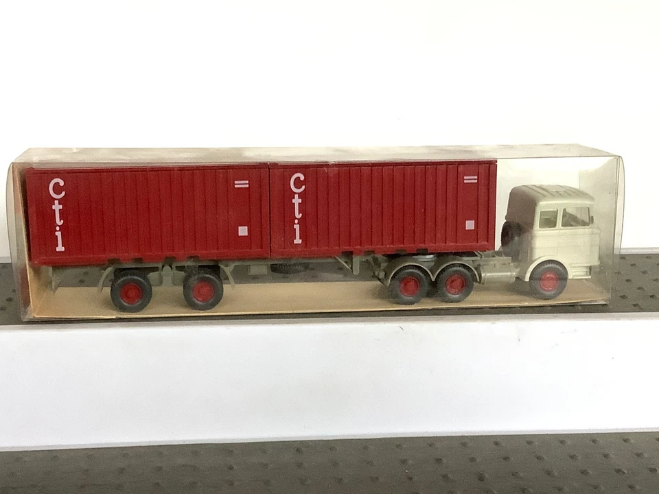 ✅Wiking 524 HO/1:87 MB Container Lastzug "CTI" (GK122-8R3/3)