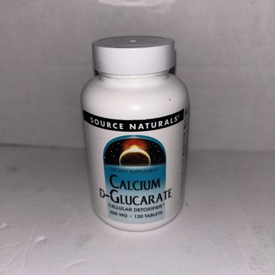 Source Naturals, Inc. Calcium D-Glucarate 120 Tablet Exp 07/2028 Fast Shipping