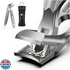FERYES Curved Head Toe Nail Clippers for Thick Nails for Seniors - Ergonomic 