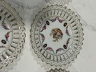 Vintage Set of 8 Bavarian Dresden 4.75” Reticulated Plates — photo 3