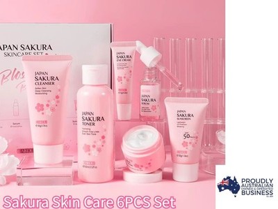 LAIKOU Sakura 6 Piece Kit Korean Skin Care Moisturizing Anti-Aging Toner Pores