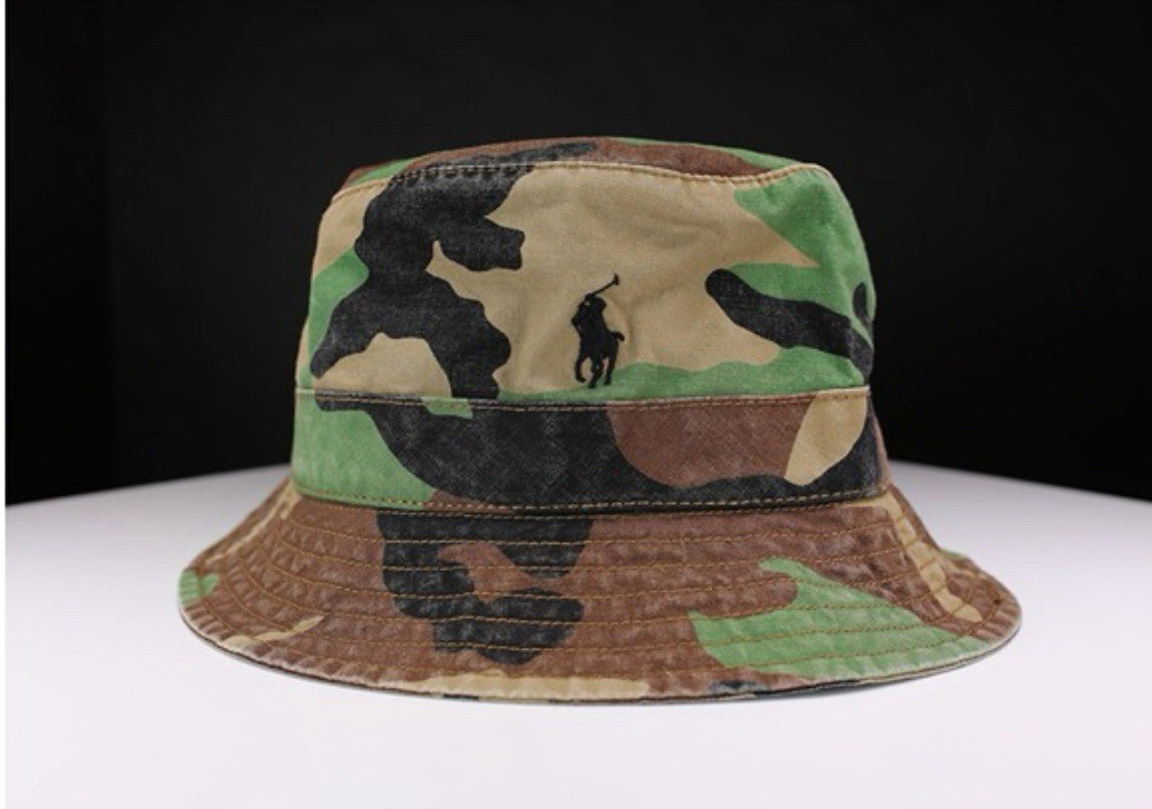 Cappello Polo Ralph Lauren Pony Camo Bucket (Verde Marrone) Edizione Limitata Taglia L XL