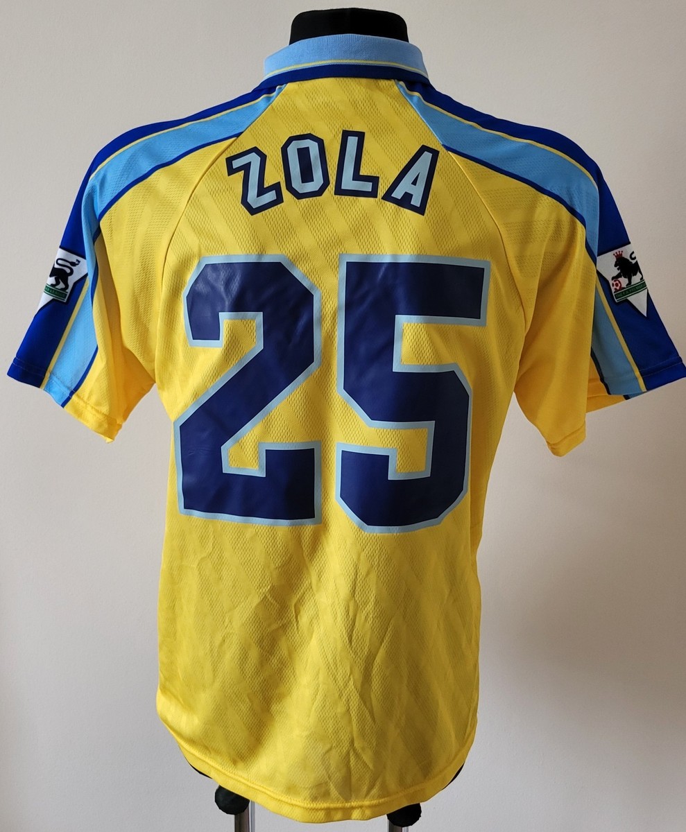 umbro CHELSEA FC 1996  ユニフォーム L Chelsea 1996 - 1997 Away football Umbro shirt #25 Zola size Large