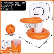 Inflatable Pool Basketball Hoop Kids Water Party Game Summer Gift