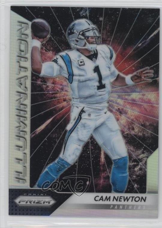 2016 Panini Prizm Illumination Silver Prizm Cam Newton #1 3t2