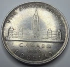 1939 Canadian Commemorative Silver Dollar King George VI R79