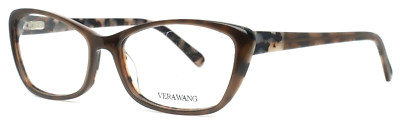VERA WANG V384 BR Womens Brown Cat Eye Full Rim Eyeglasses 53-16-137 B:35