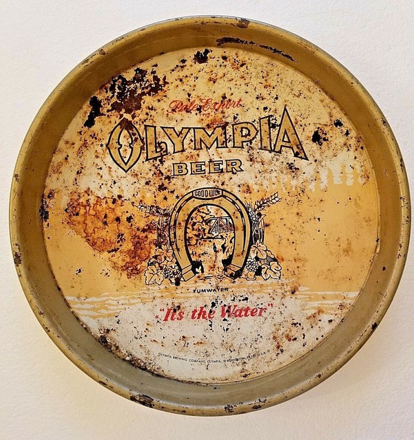 Vintage Olympia Collectible Promo Beer Tray With Horseshoe "It's The