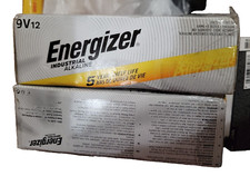 12PK -- Energizer Industrial 9 Volt 9V --Alkaline Batteries --december- 2025